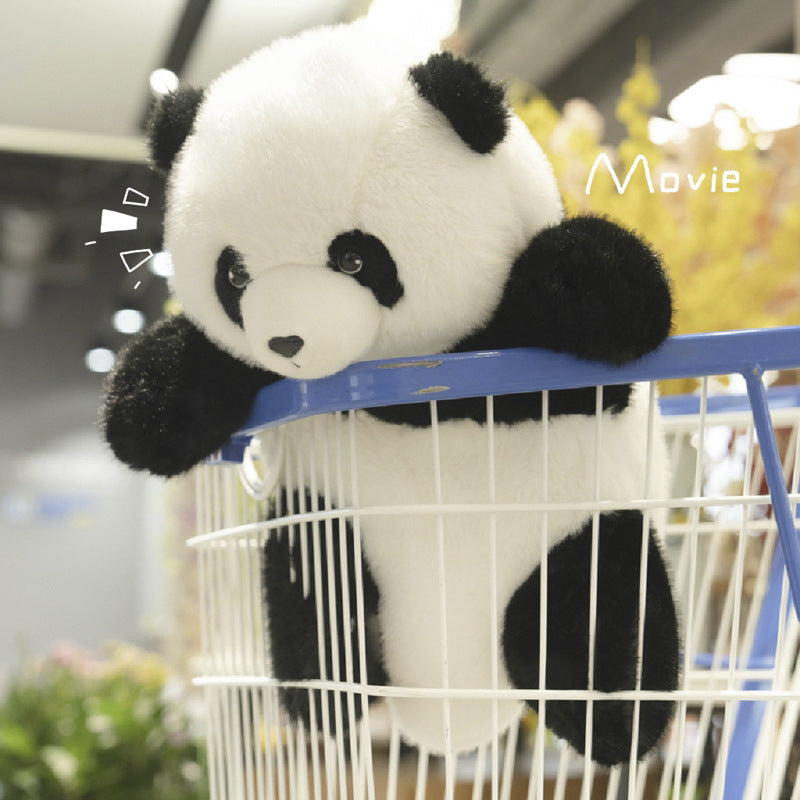 Flower-shaped Realistic Panda Doll