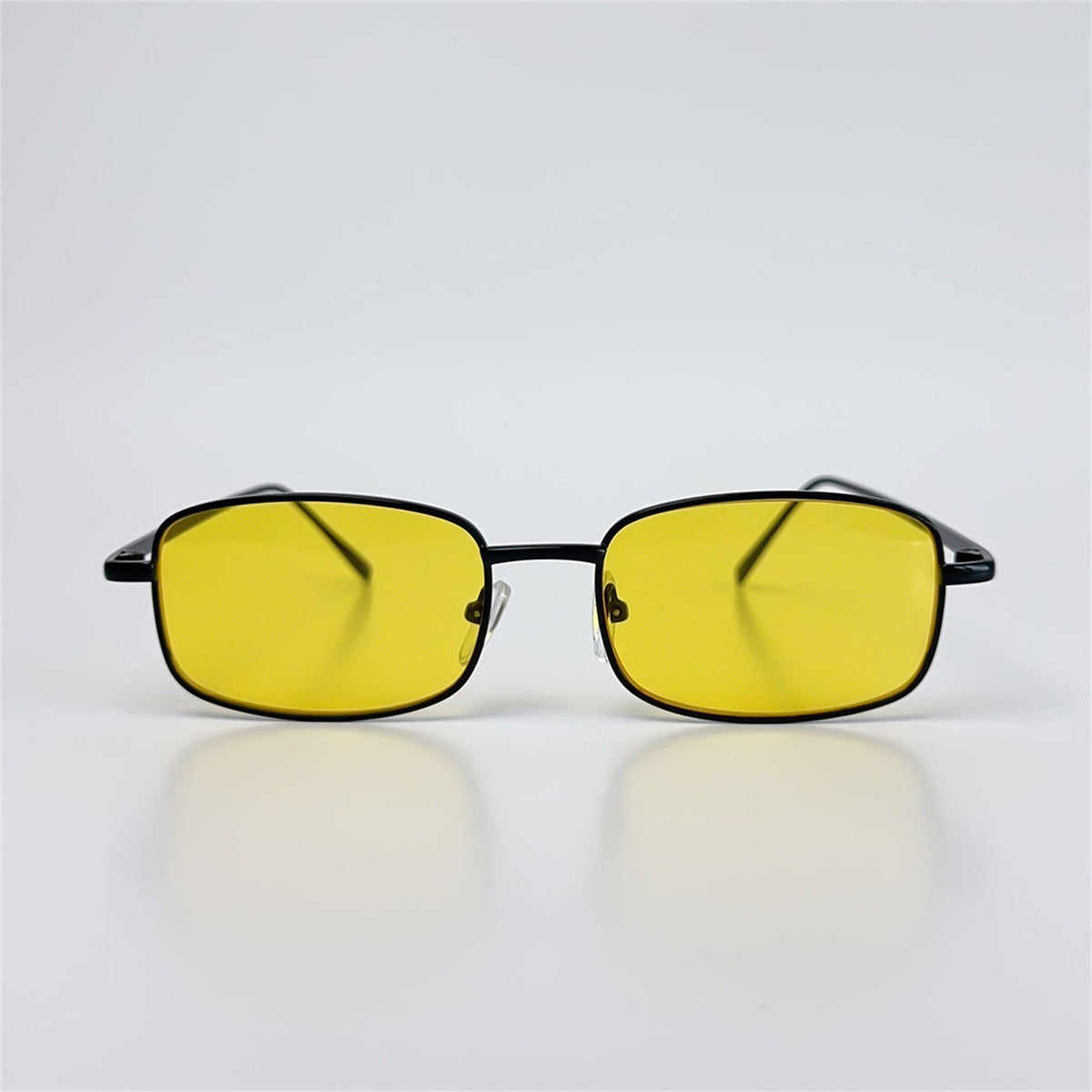 Retro Small Box Square Metal Glasses