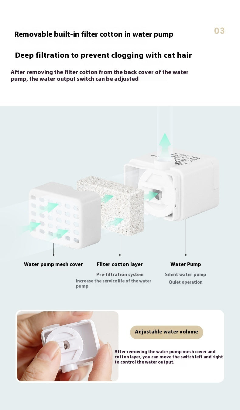 Cat Ceramic Automatic Circulating Filter Water Dispenser