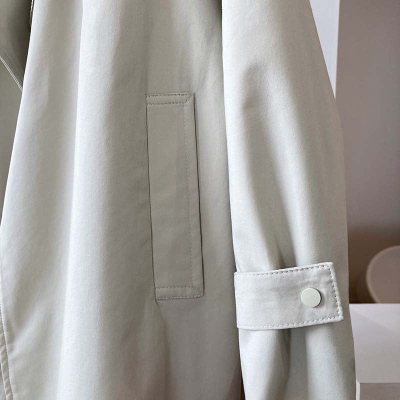 British Mid-length Below-the-knee Trench Coat Girl