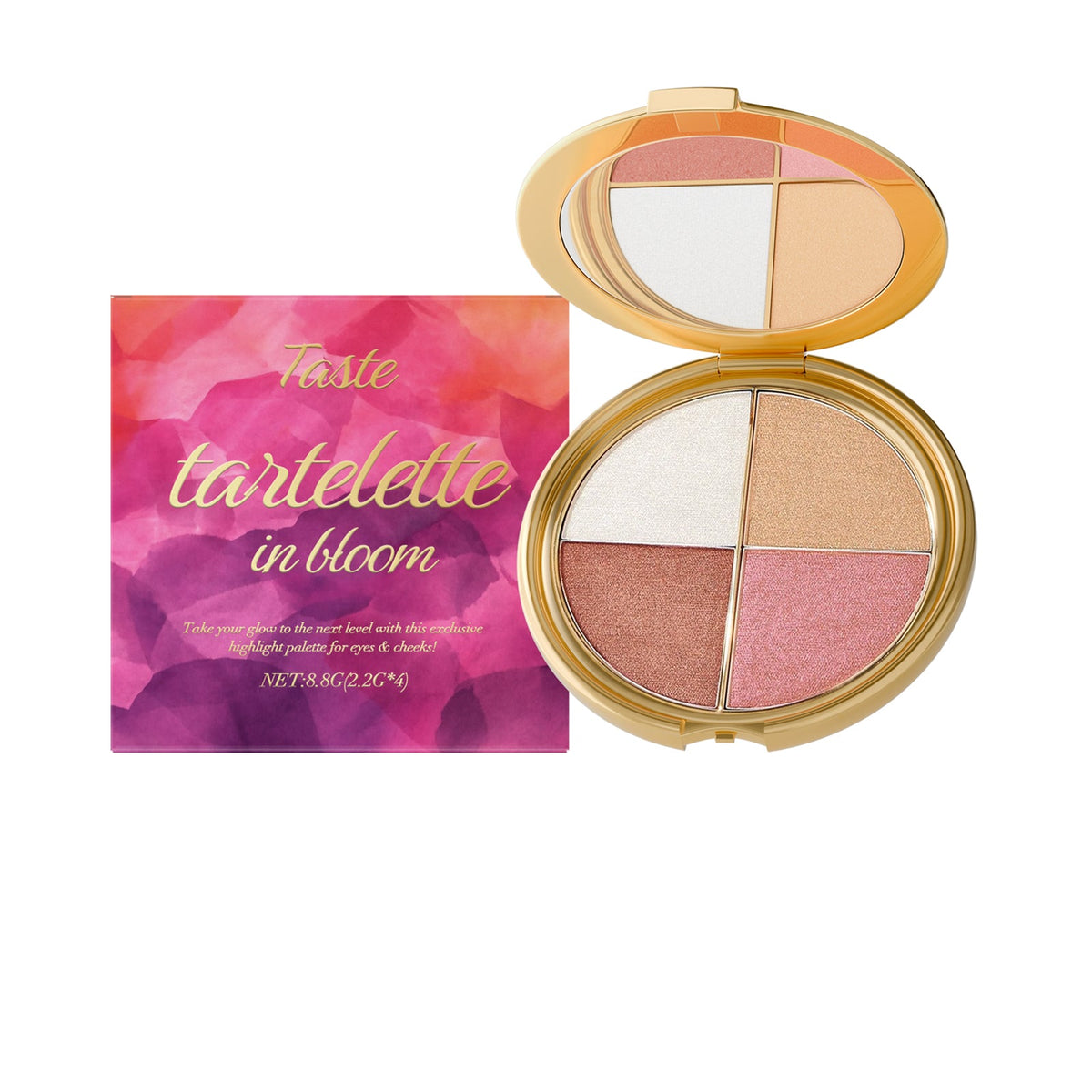 Highlighter, Eyeshadow, And Blush Palette 8.8g