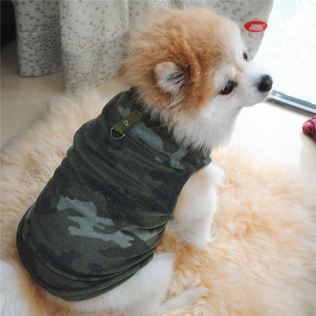 Dog Fall Winter Polar Fleece Traction Buckle Strong