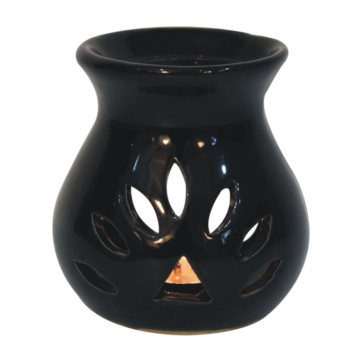 Artisan Black Cut-out Oil Burner Set (Ylang Ylang, White Lotus, Lavender)
