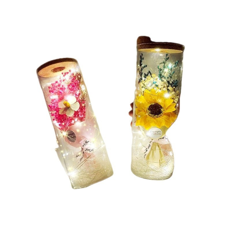 New Teacher's Day Gift Sunflower Bouquet Dried Flowers