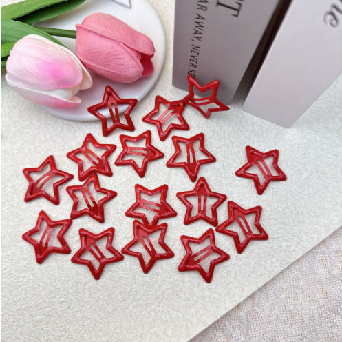 Candy Coloured Drip Stick Star Hair Clip