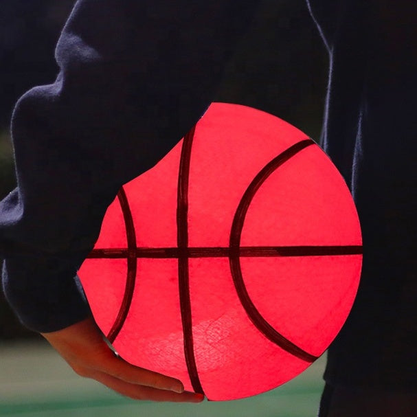 LED Basketball Light Up Bright Streetball Classic Size 7 Luminous Basketball Glowing for Birthday Gift