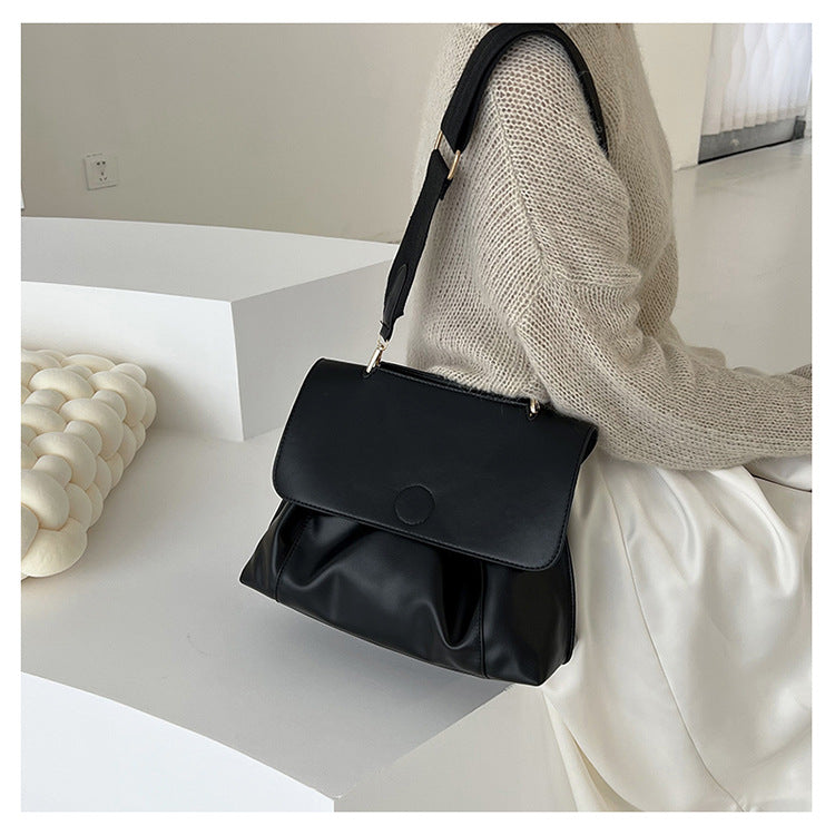 Women's Korean Style Pleated Tote | Large Shoulder Bag