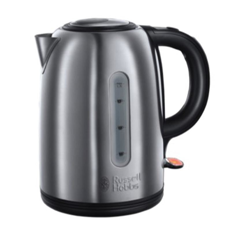 Russell Hobbs Snowdon Kettle - Brushed Closed Handle UK Plug