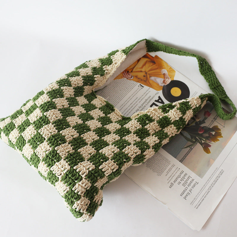 Artistic Style Wool Woven Bag Women's