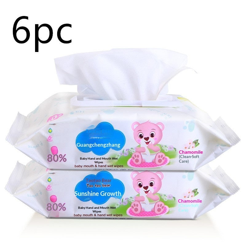 Wet wipes baby 80 pumping baby wipes with lid