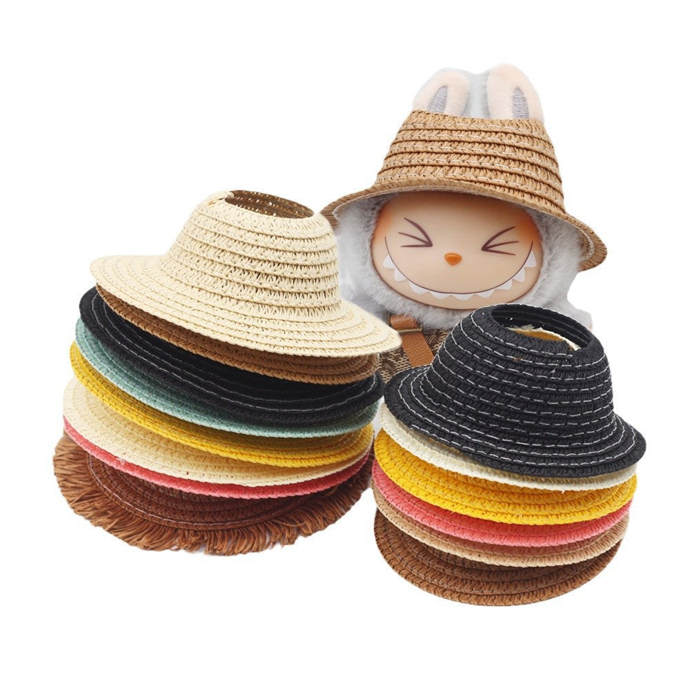 Straw Hat Woven Open Doll Decorative Accessories