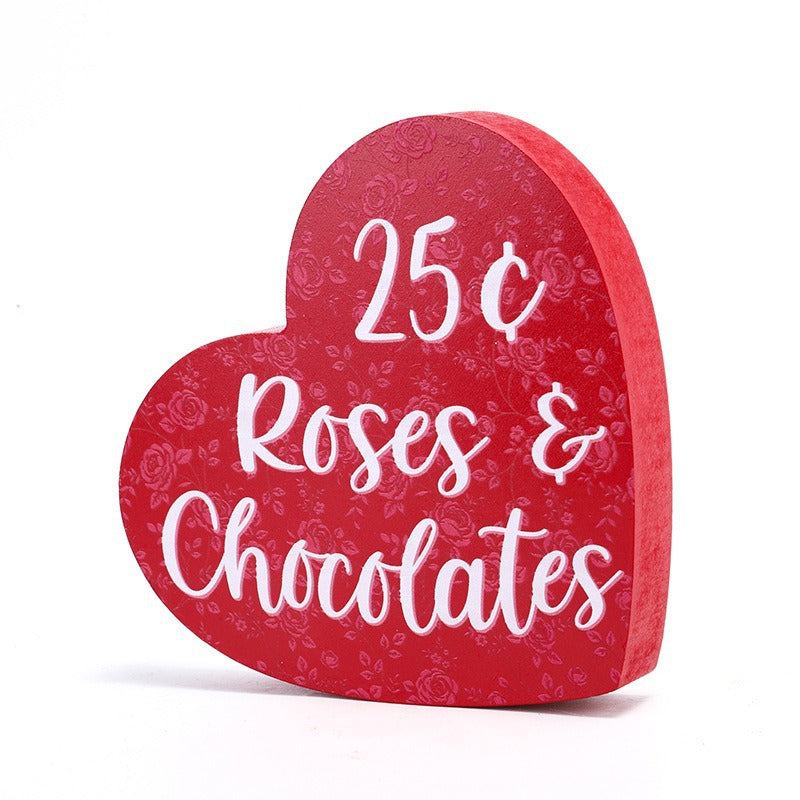 Valentine's Day Gift Love Confession Wooden Craftwork Ornaments