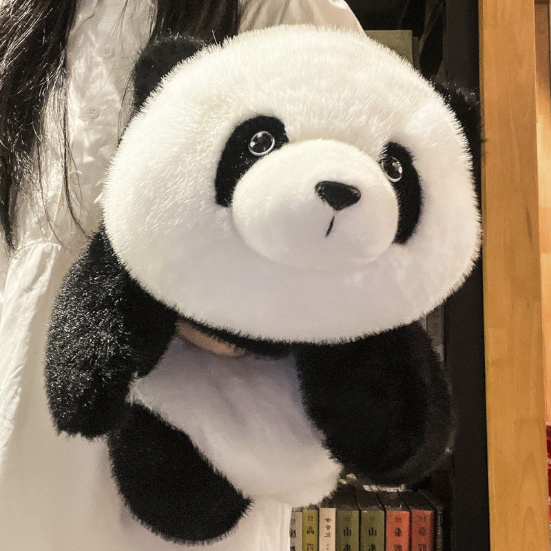 Flower-shaped Realistic Panda Doll