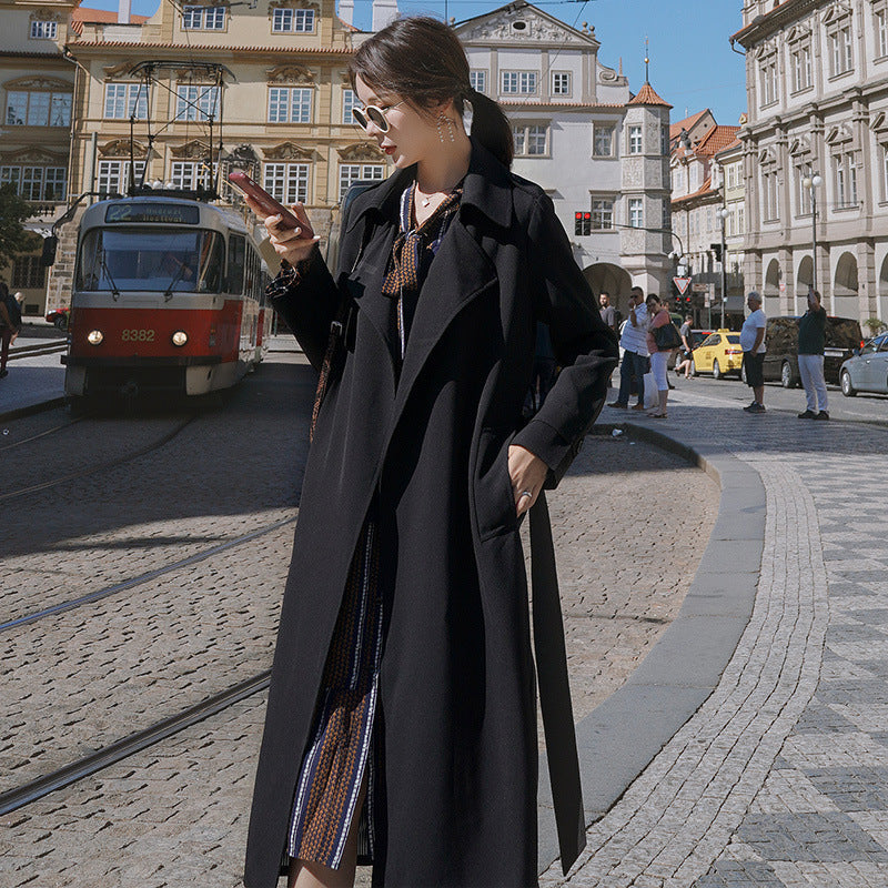 New Popular Long British Style Coat Jacket