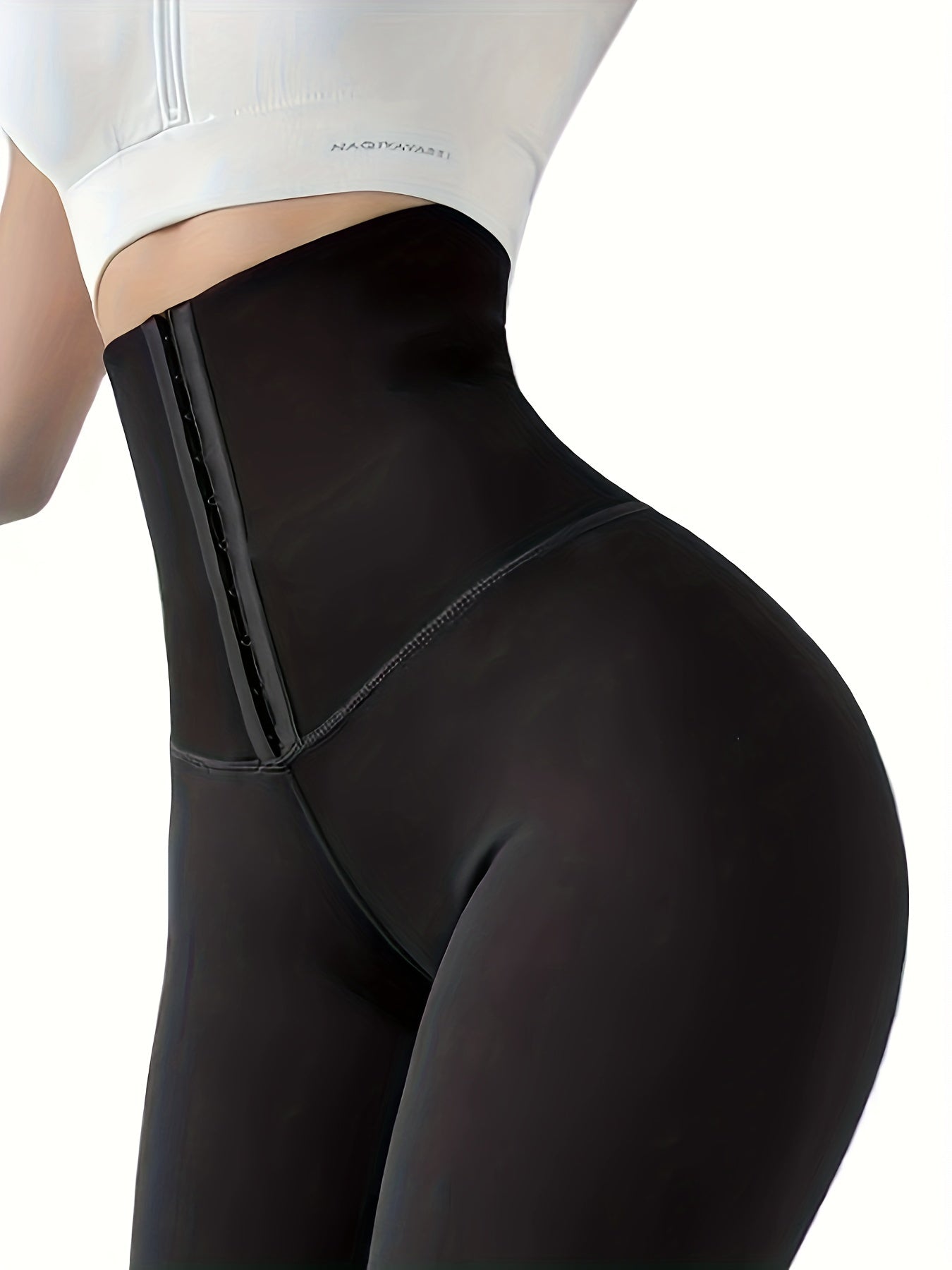 High-Waist Tummy Control Leggings | Butt Lifting, Double-Breasted Button Closure – Women's Shapewear