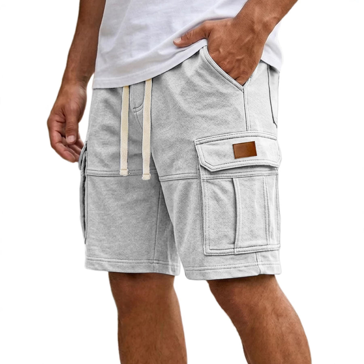 Men's Cargo Shorts With Pockets Fashion Summer Vacation Short Pants