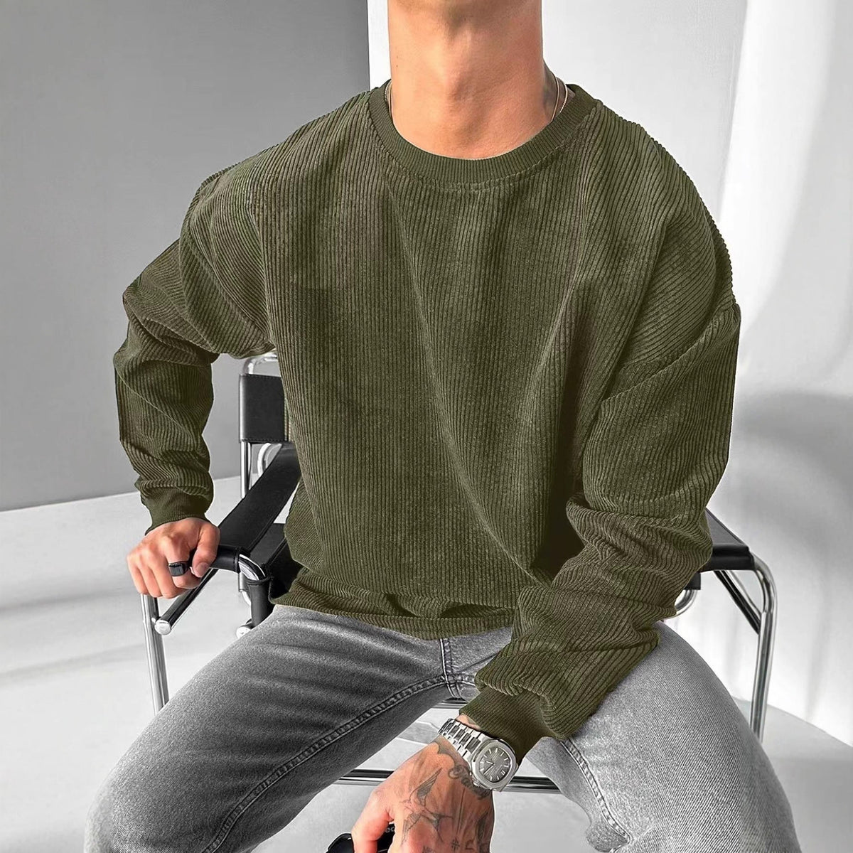 Casual Trends Round Neck Sweater Long Sleeve