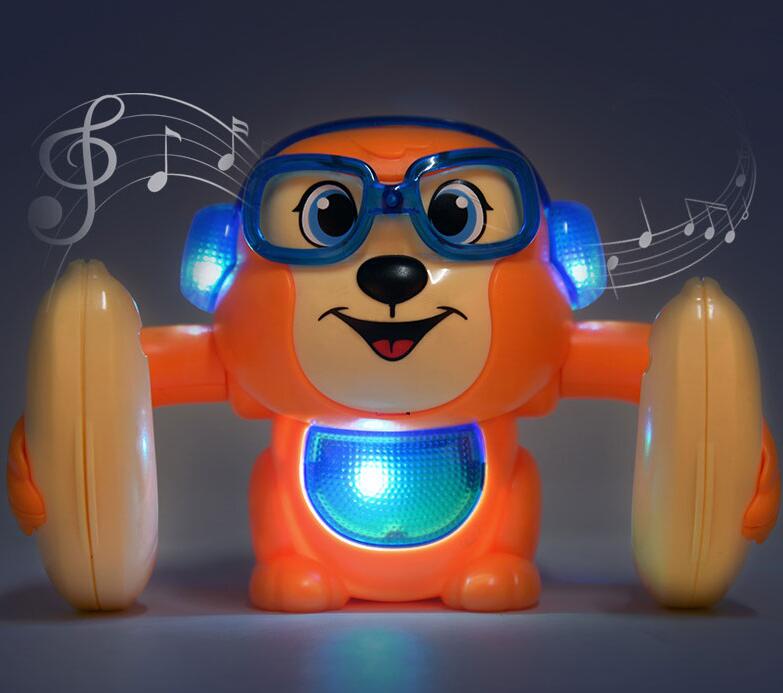 Sounding, Rolling And Somersault Monkey Electric Toy