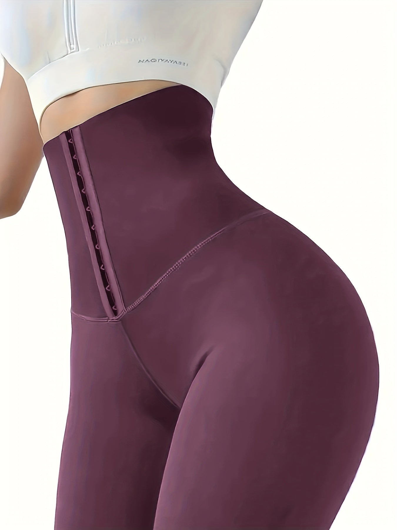 High-Waist Tummy Control Leggings | Butt Lifting, Double-Breasted Button Closure – Women's Shapewear