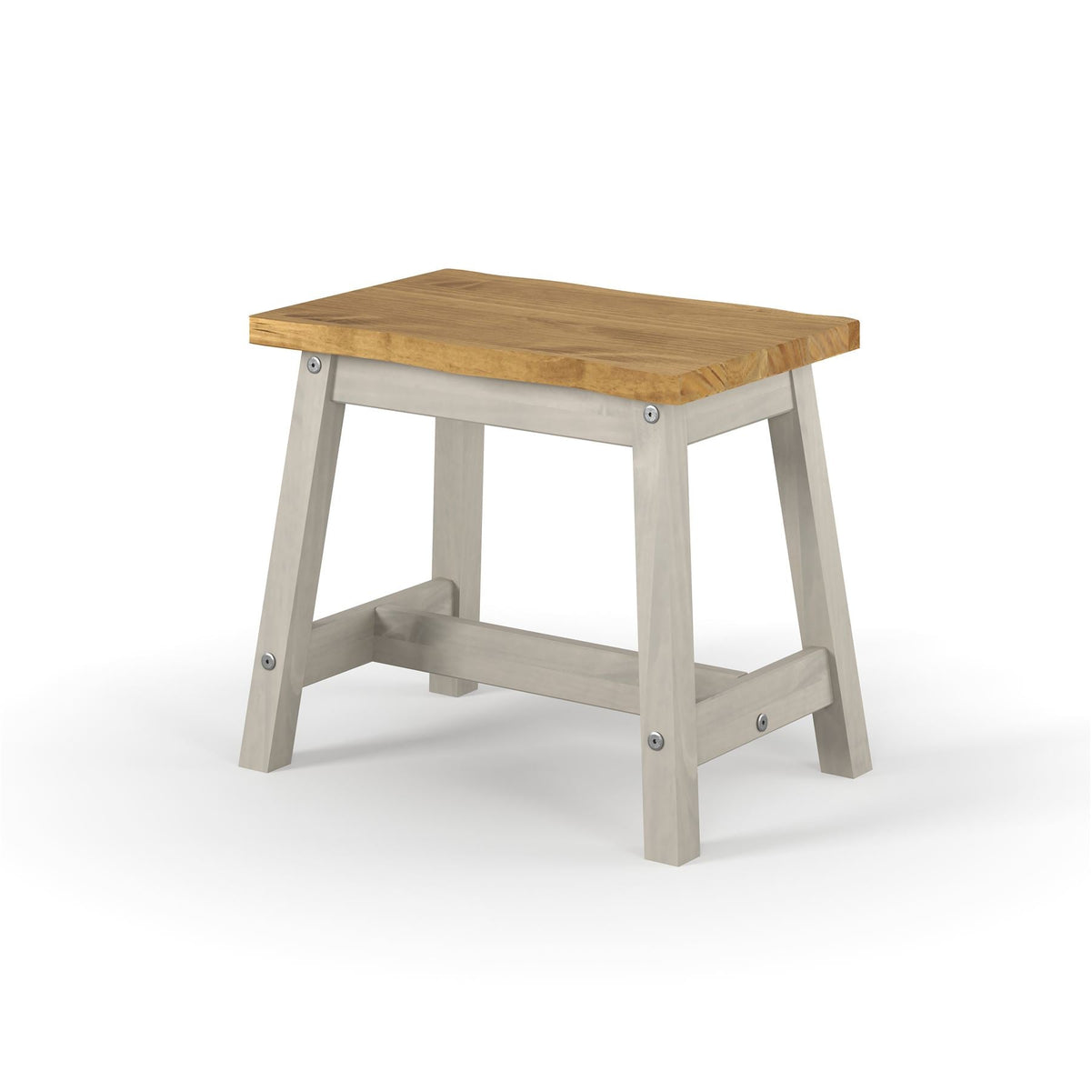 Corona Grey Live Edge Single Dining Bench (Pair)