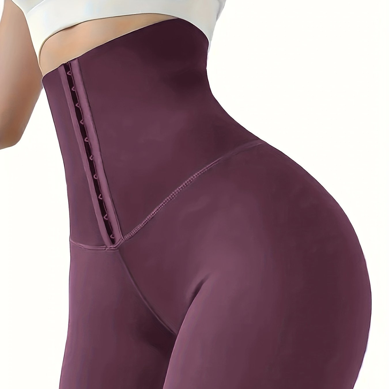 High-Waist Tummy Control Leggings | Butt Lifting, Double-Breasted Button Closure – Women's Shapewear
