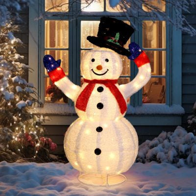 Christmas LED Lights Glowing Santa Tree Snowman Inflatable Doll Outdoor Yard Garden Decor