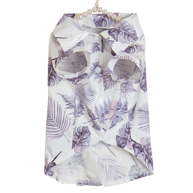 Hawaiian Style Beach Vacation Dog Clothes