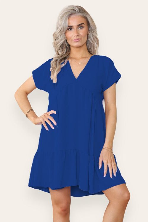 Fancy Style Tiered Smock Dress