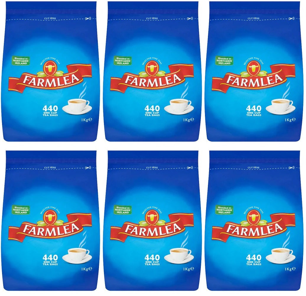 6 x Farmlea - 440 Bolsitas de té (1 kg)