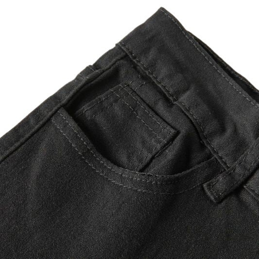 Stretch Denim Slim-fit High-waist Retro Cropped Cigarette Pants
