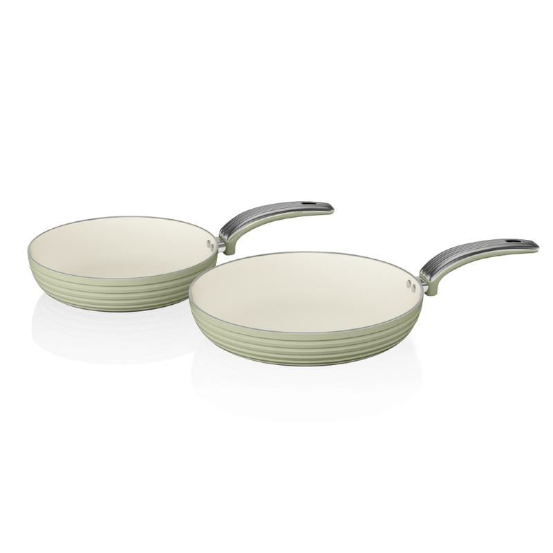 Swan Green Retro 2 Piece Frying Pans