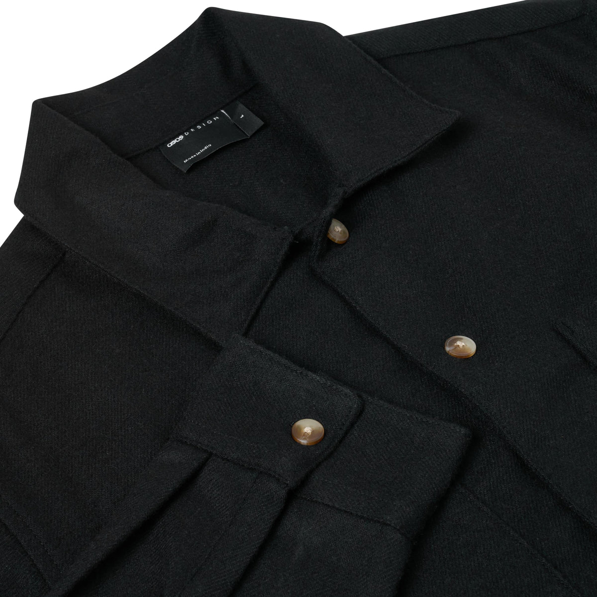 Ex High Street Wool Mix Overshirt