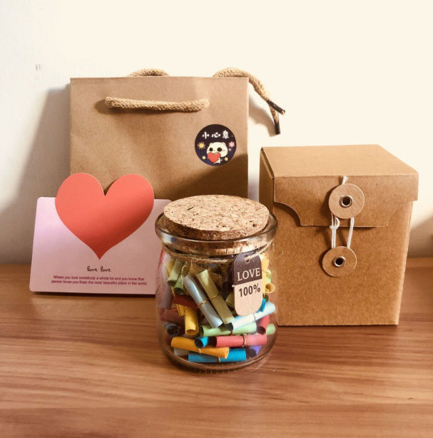 Wishing Bottle Love Letter Paper Wish Scroll Valentine's Day Graduation Gift Love Letter Capsules Diy Children's Day Teacher