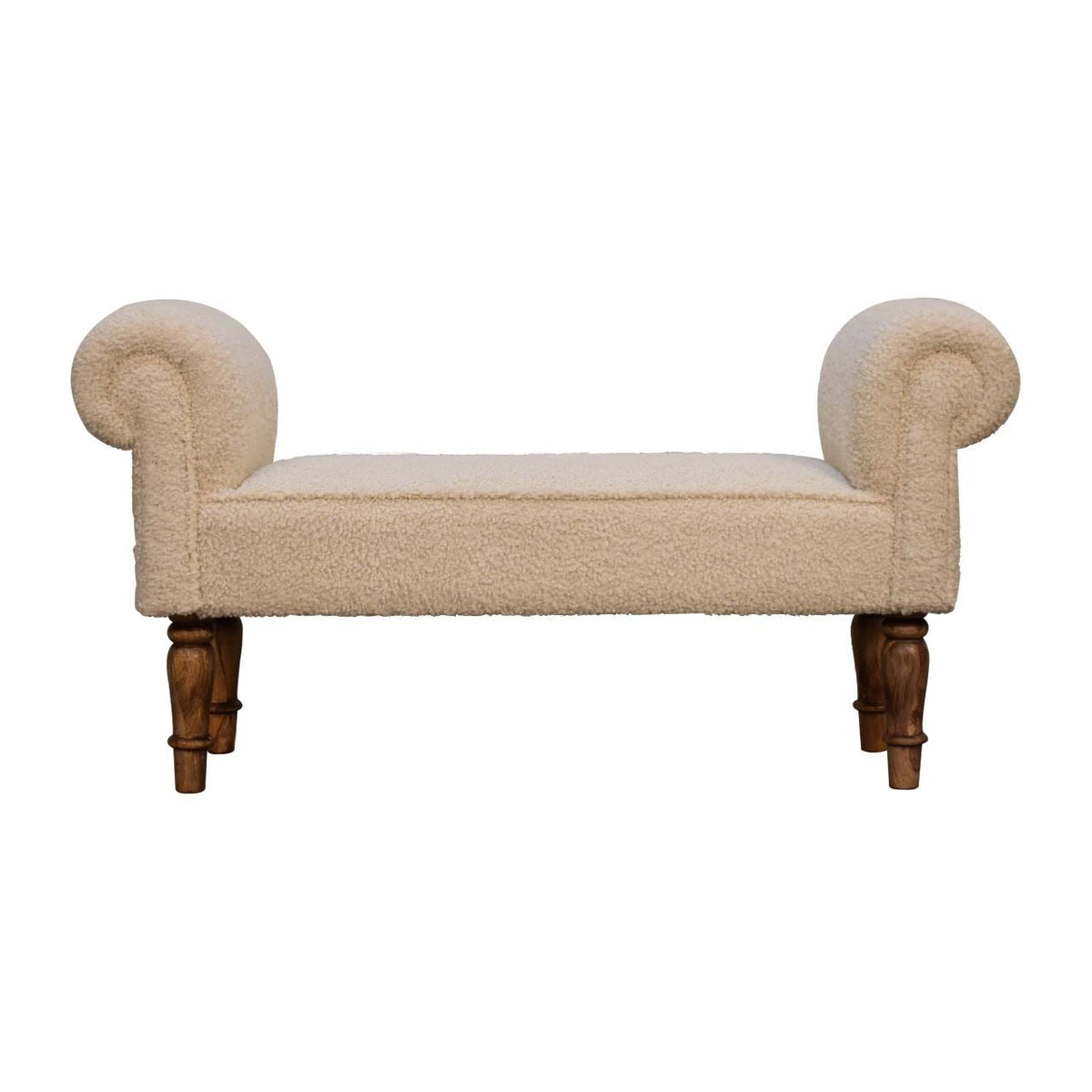Artisan Boucl? Cream Bench