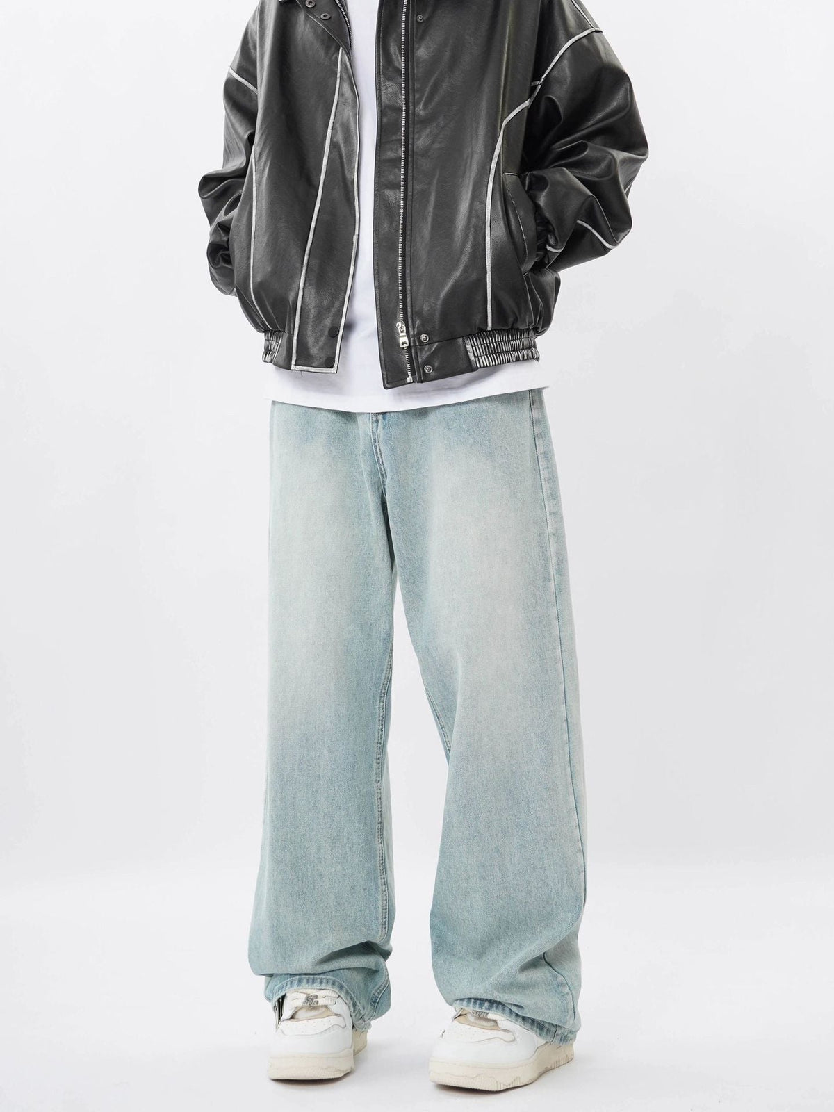 American Retro Denim Trousers For Men