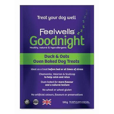 Feelwells Benefits Goodnight Duck and Oats Treats 130g - Case of 10