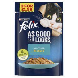 FELIX AS GOOD AS IT LOOKS Tuna in Jelly - 20 Pack