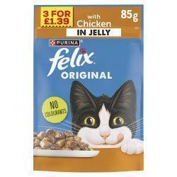 Felix ORIGINAL Chicken In Jelly Wet Cat Food 85g - Case of 26
