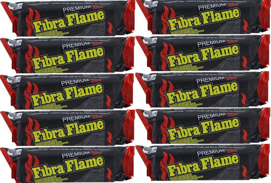 10 x Troncos para chimenea Premium Fibra Flame