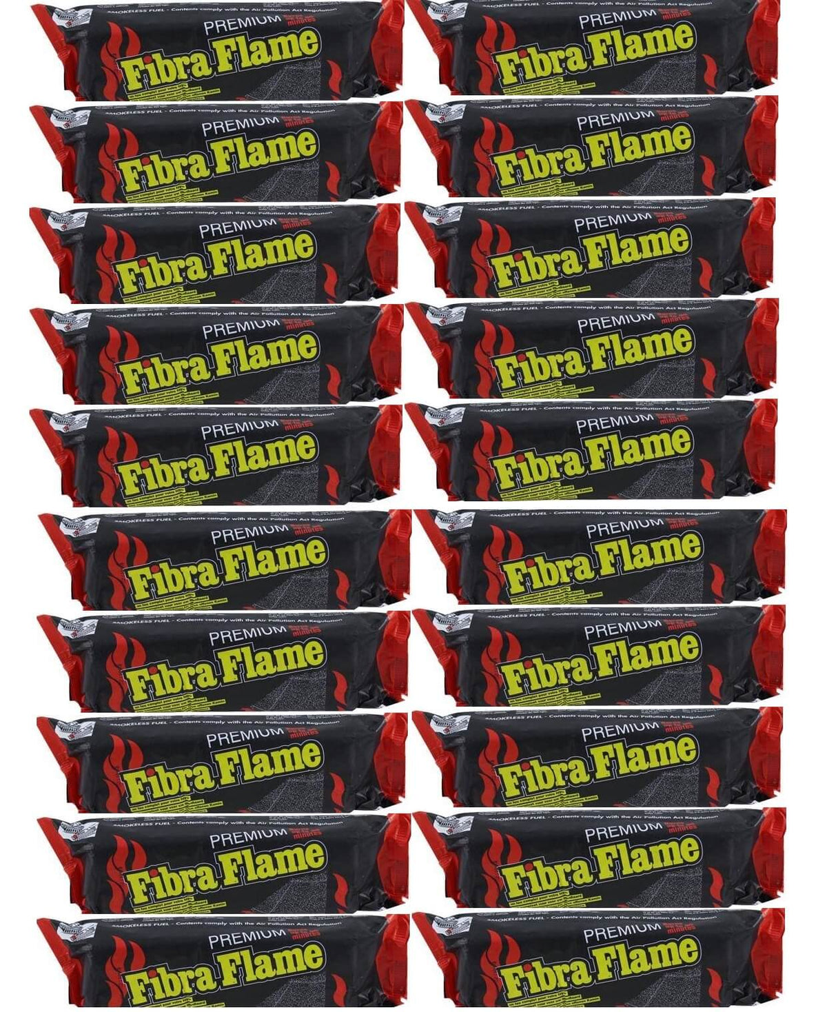 20 x Fibra Flame Kaminholz Premium Öko Rauchfrei