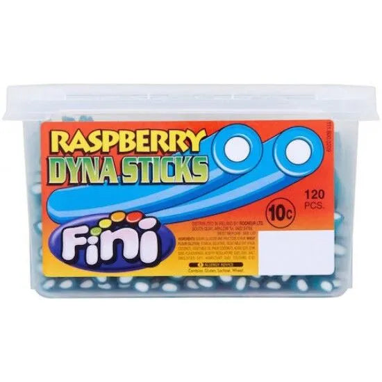 120 x Fini Raspberry Dyna Sticks 120 Unidades