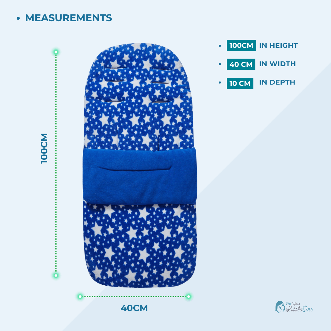 Universal Fleece Pushchair Footmuff | Fits All Prams & Buggies
