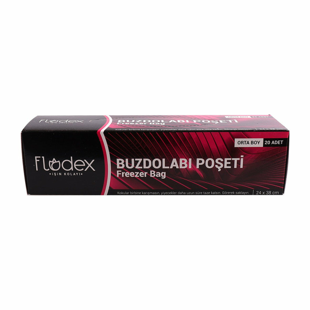 Flodex Food & Freezer Bag Medium 20 PCS 24-38 Cm