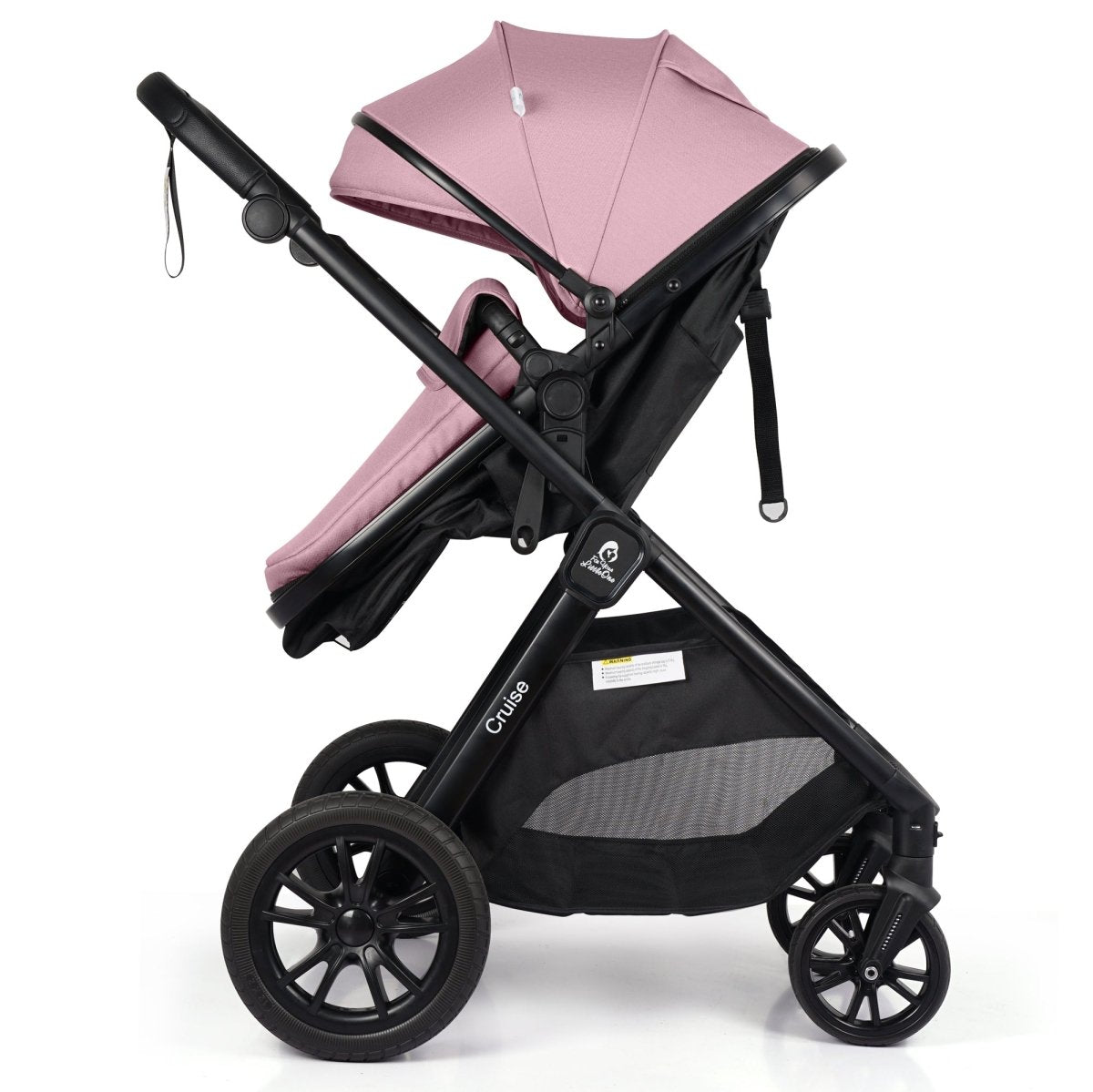 For Your Little One Cruise 3-in-1 Travel System with i-Size Car Seat | Blush Rose