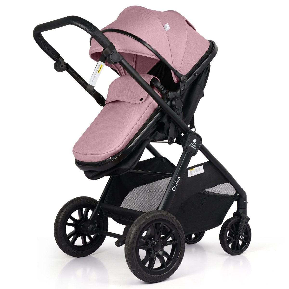 For Your Little One Cruise 3-in-1 Travel System with i-Size Car Seat | Blush Rose