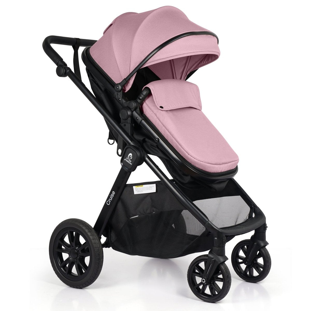 For Your Little One Cruise 3-in-1 Travel System with i-Size Car Seat | Blush Rose