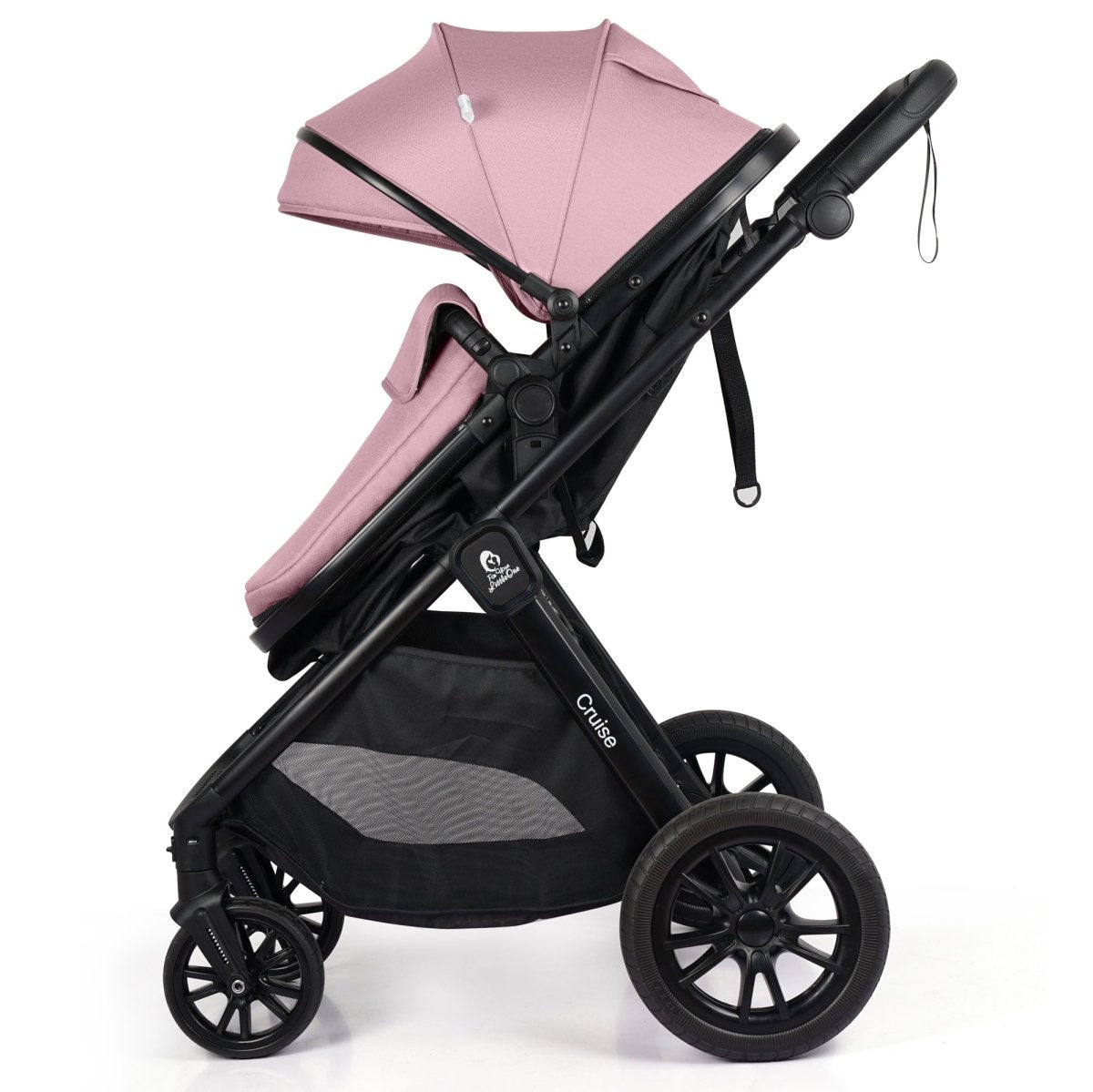 For Your Little One Cruise 3-in-1 Travel System with i-Size Car Seat | Blush Rose