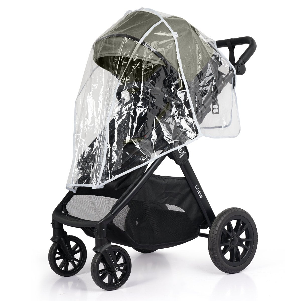 Cruise 3 In 1 Travel System With i-Size Car Seat - Pebble Sage (Free Cupholder And Seat Liner Included)