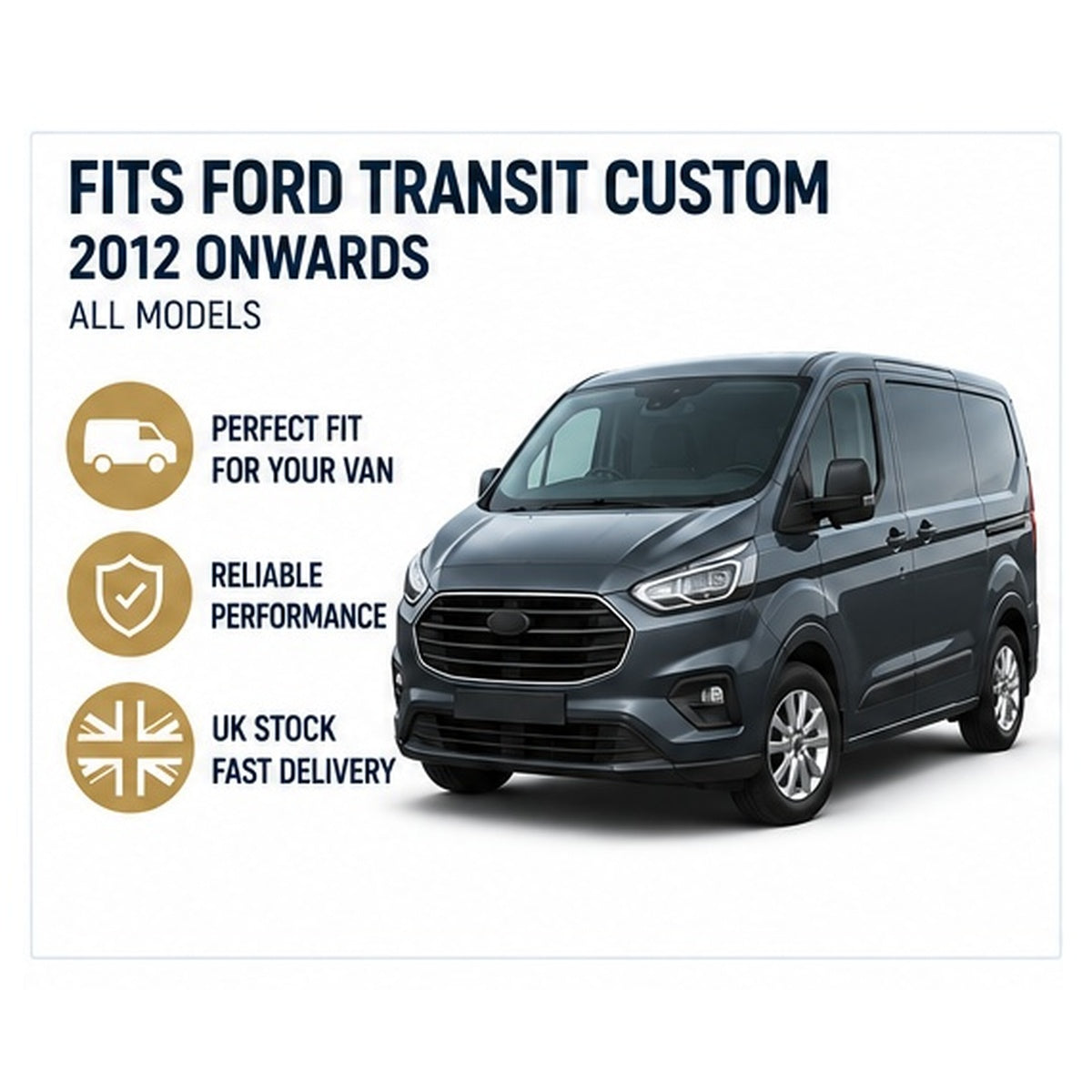 FORD TRANSIT CUSTOM Van Apr 2012 Onwards Wiper Blade Kit