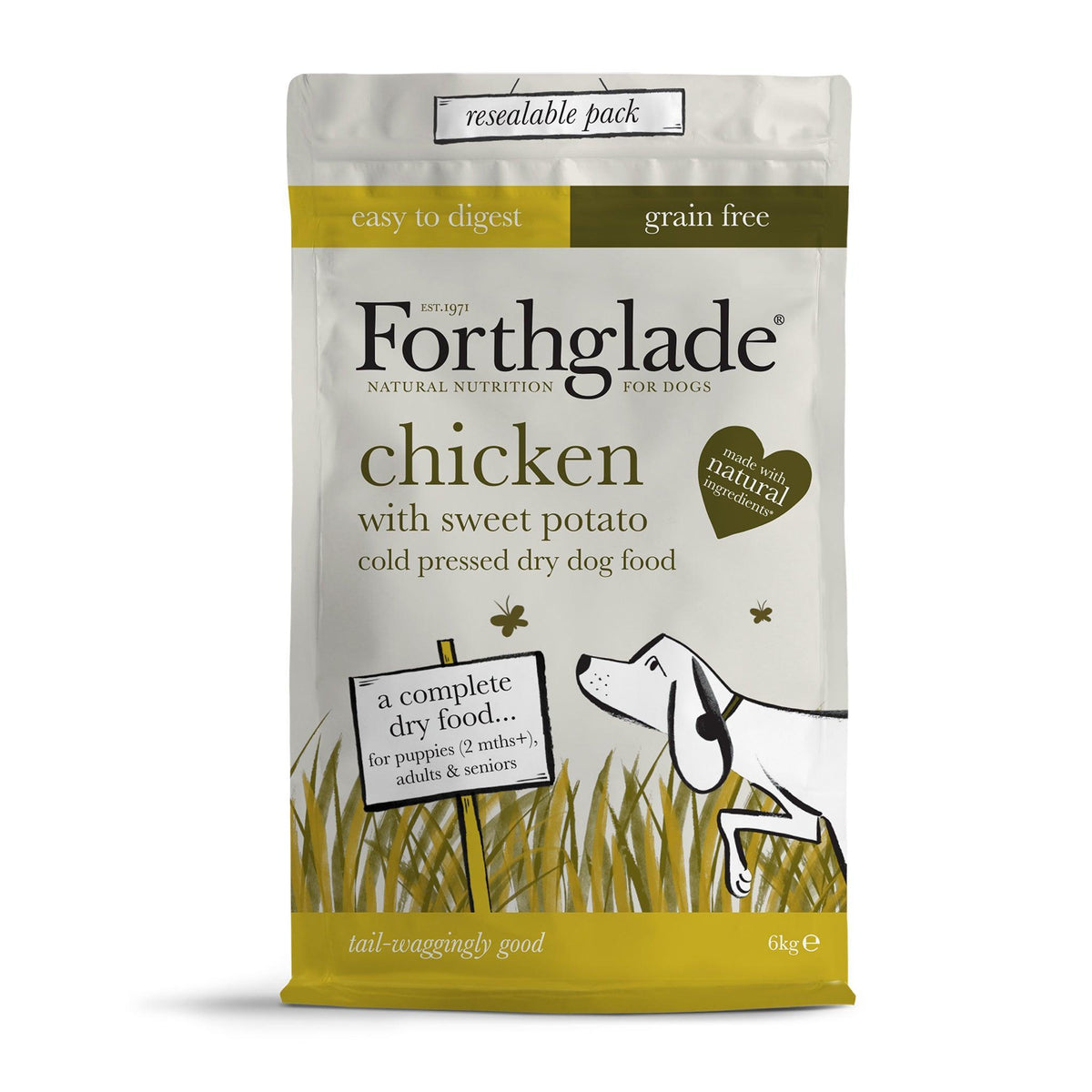 Forthglade Cold Pressed Grain Free Chicken - 10kg / 6kg / 2kg